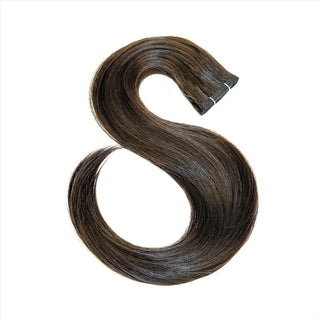 E-Weft 18" Hair Extensions Color 5 Medium Dark Brown