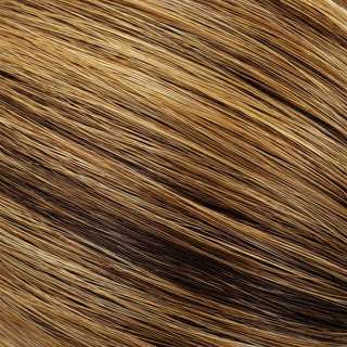 Flat Clip-In 18" Hair Extensions Color P26 Medium Golden Brown/Caramel/Ginger Mix