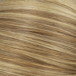 Flat Clip-In 18" Hair Extensions Color P29 Light Ash Brown/Pale Golden Blonde Mix