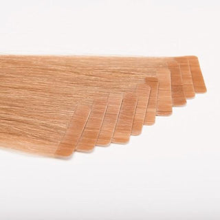 S-Tape 22" Straight Tape-in Hair Extensions Color 30 Light / Medium Strawberry Blonde Blend