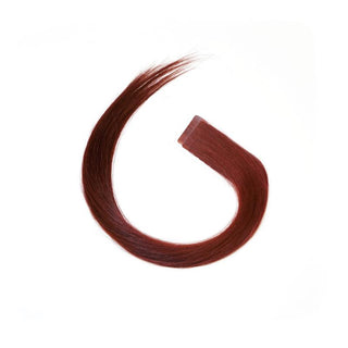S-Tape 14" Straight Tape-in Hair Extensions Color 18 Natural Red