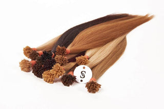 M-Tip 14" Straight Hair Extensions Color 2 Natural Black